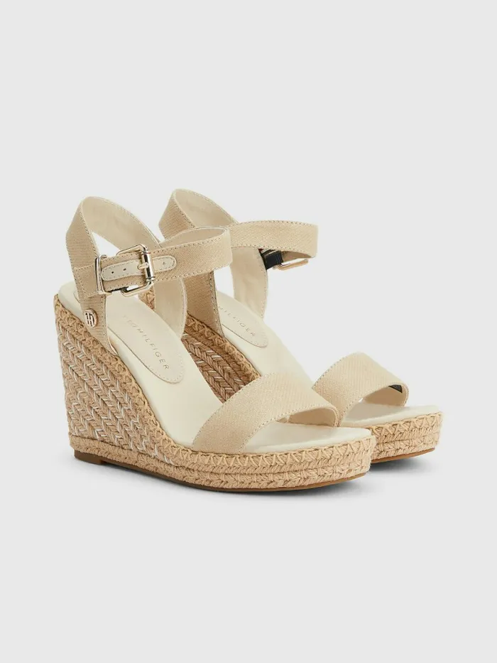 Tommy Hilfiger Shiny High Wedge Sandals Light Gold Womens Trainers Gift 4 You Tommy Hilfiger Shiny High Wedge Sandals Light Gold Womens Trainers Gift 4 You