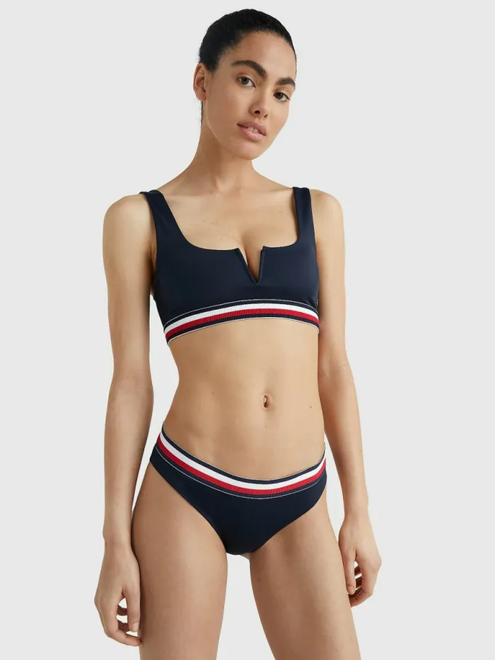 Tommy Hilfiger Signature Bikini Bottoms Desert Sky Womens Swimwear On Sale