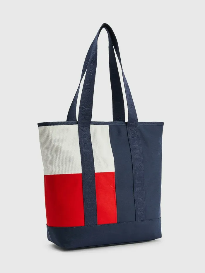 Tommy Hilfiger Signature ColourBlocked Tote Bag Corporate Womens Bags For Sale