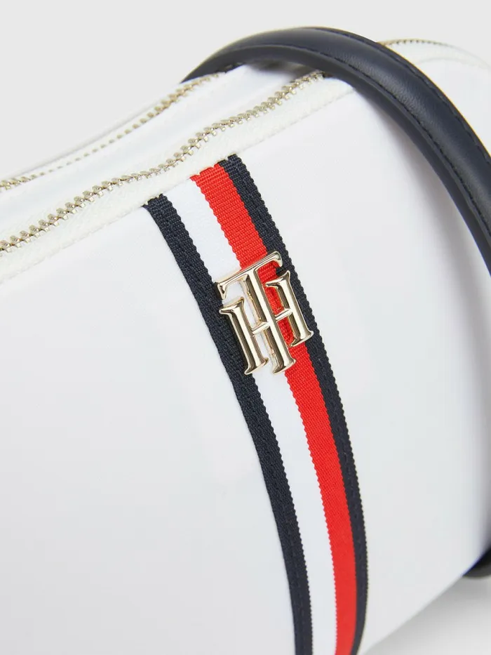 Tommy Hilfiger Signature Crossover Bag White Corporate Womens Bags Gift for Friend