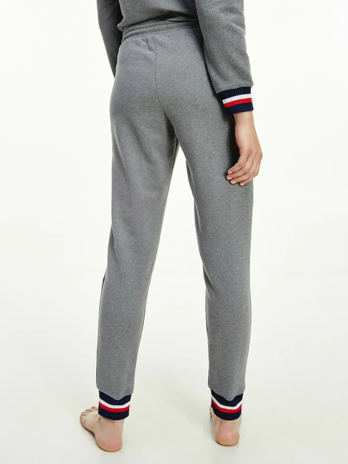 Tommy Hilfiger Signature Hem Joggers Zinc VigoreRecover Womens Trousers
