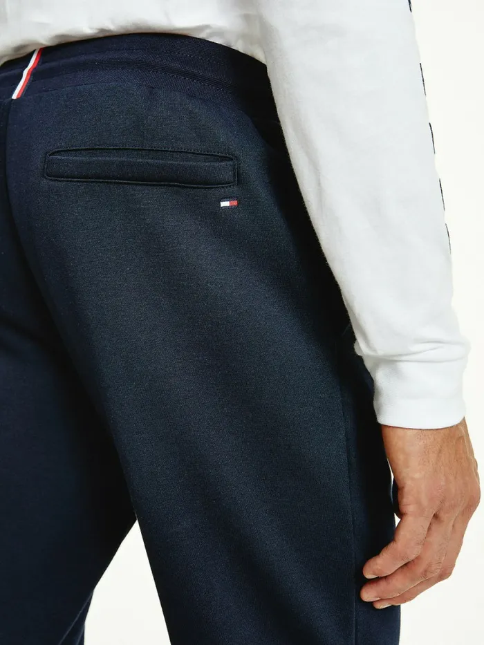 Tommy Hilfiger Signature Leg Logo Joggers Desert Sky Mens Tracksuits Fashion