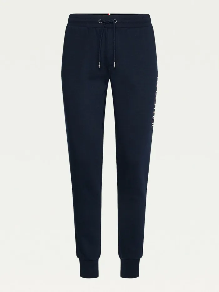 Tommy Hilfiger Signature Leg Logo Joggers Desert Sky Mens Tracksuits Fashion