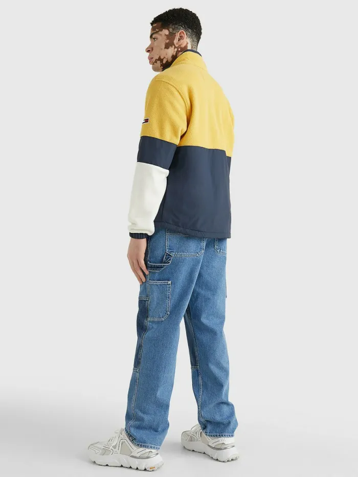 Tommy Hilfiger Signature Mixed Media Jacket Tuscan Yellow Mens Coats and Jackets Sale