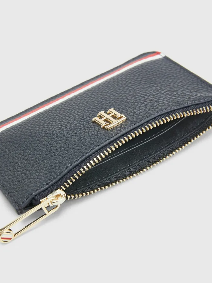 Tommy Hilfiger Signature Monogram Card Holder Navy Corporate Womens Wallets and Keyrings Gift 4 You