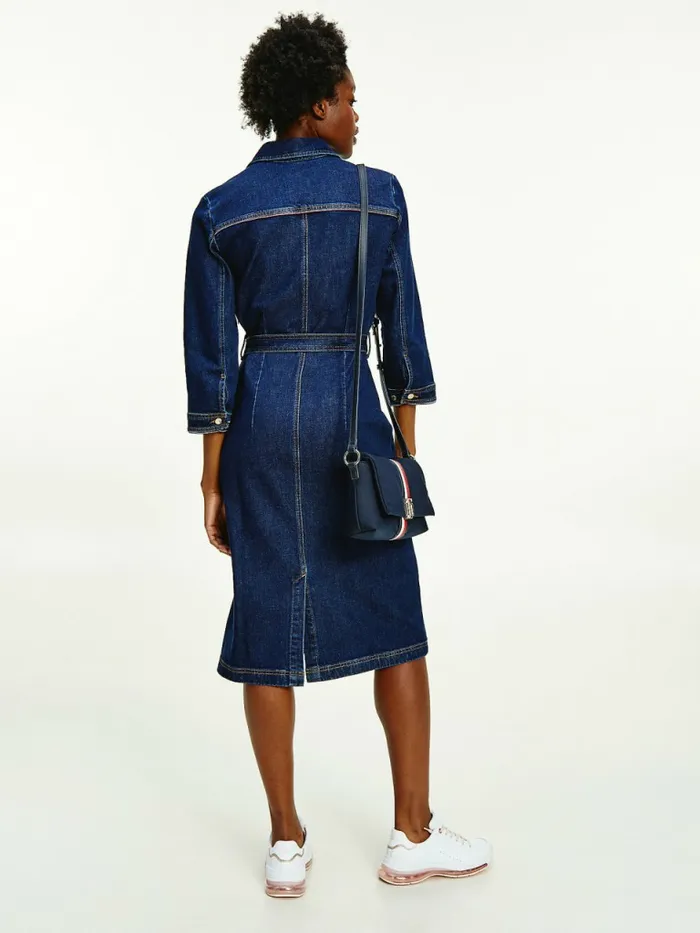 Tommy Hilfiger Signature Monogram Lock Crossover Desert Sky Womens Bags Online