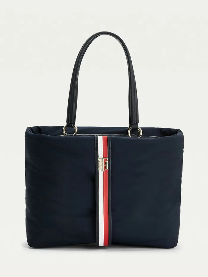Tommy Hilfiger Signature Monogram Tote Bag Desert Sky Womens Bags Gift Ideas