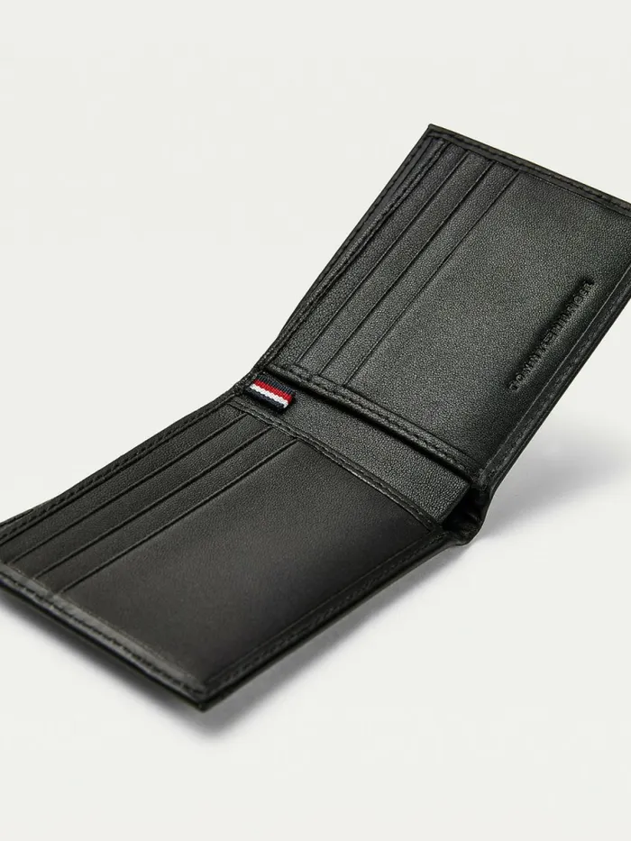 Tommy Hilfiger Signature Small Card Wallet Black Mens Wallets and Card Holders Near Me