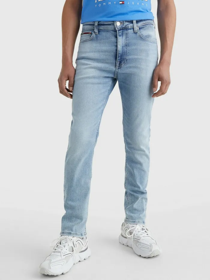 Tommy Hilfiger Simon Skinny Faded Jeans Denim Light Mens Jeans Popular