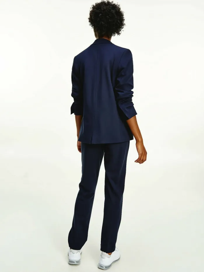 Tommy Hilfiger Single Breasted Relaxed Fit Blazer Desert Sky Womens Blazers
