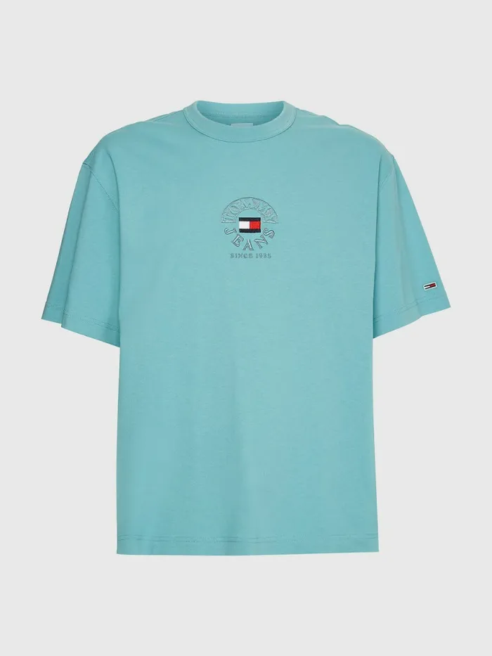 Tommy Hilfiger Skate Fit Logo TShirt Crest Mens TShirts Fashion