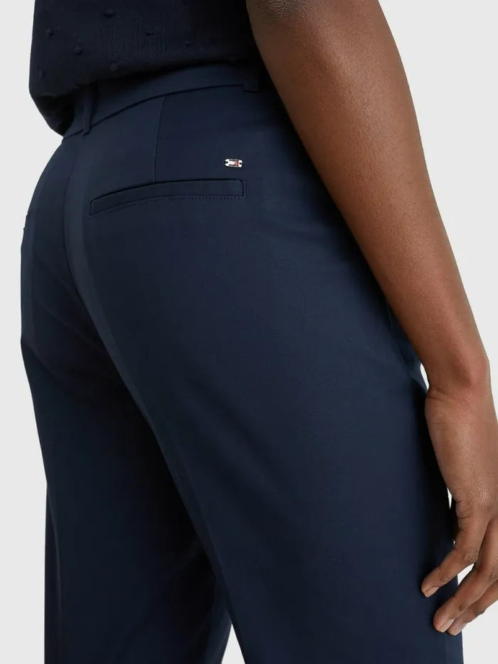 Tommy Hilfiger Slim Ankle Trousers Desert Sky Womens Trousers