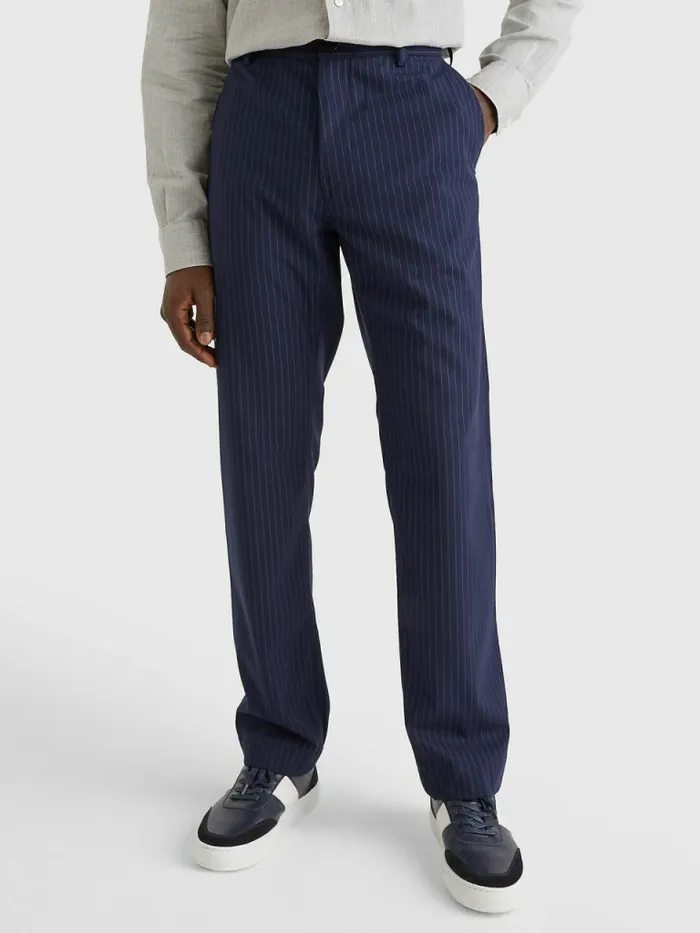 Tommy Hilfiger Slim Fit Cargo Trousers Blue Mens Suits