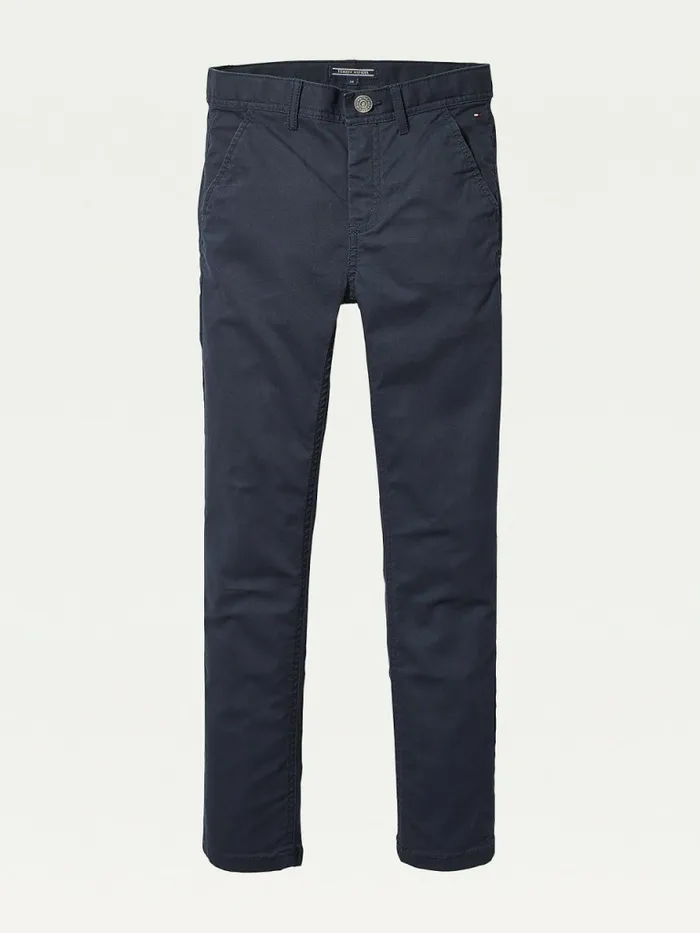 Tommy Hilfiger Slim Fit Chinos Sky Captain Girls Trousers Shorts and Skirts Online Tommy Hilfiger Slim Fit Chinos Sky Captain Girls Trousers Shorts and Skirts Online