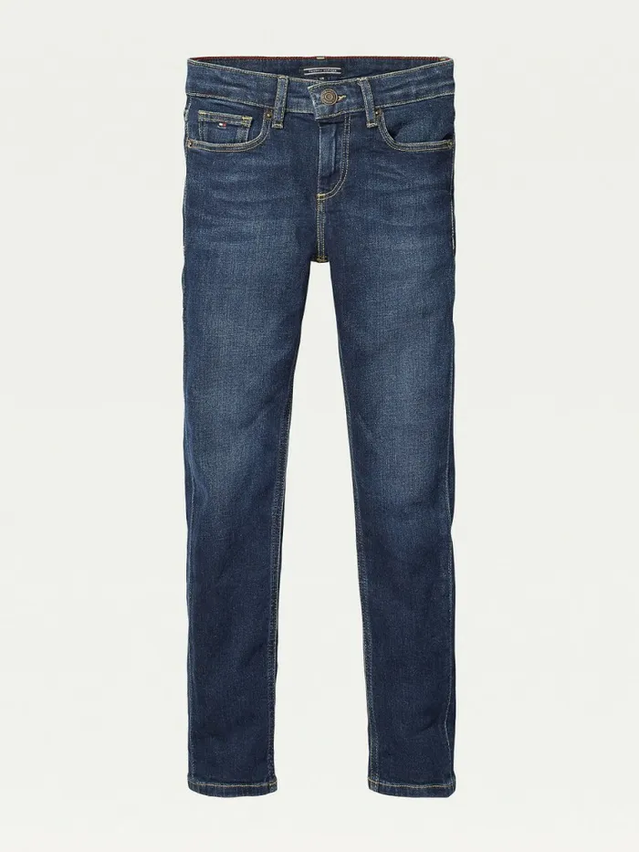 Tommy Hilfiger Slim Fit Jeans New York Dark Stretch Boys Jeans Fashion