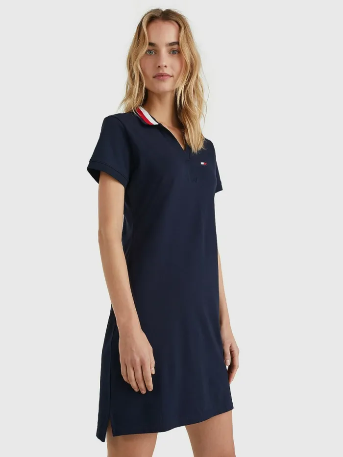 Tommy Hilfiger Slim Fit Polo Dress Desert Sky Womens Dresses and Jumpsuits Gift for Friend Tommy Hilfiger Slim Fit Polo Dress Desert Sky Womens Dresses and Jumpsuits Gift for Friend