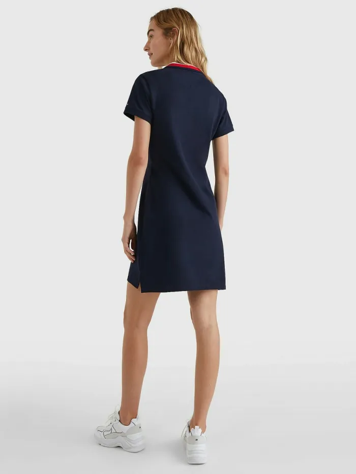 Tommy Hilfiger Slim Fit Polo Dress Desert Sky Womens Dresses and Jumpsuits Gift for Friend