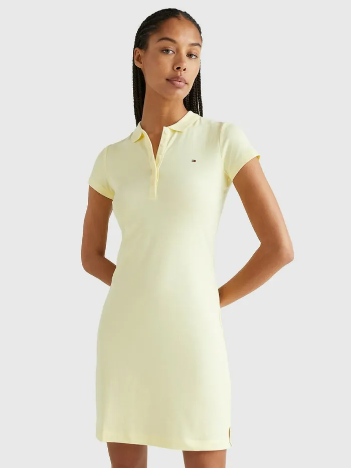 Tommy Hilfiger Slim Fit Polo Dress Lemon Twist Womens Dresses and Jumpsuits Near Me Tommy Hilfiger Slim Fit Polo Dress Lemon Twist Womens Dresses and Jumpsuits Near Me