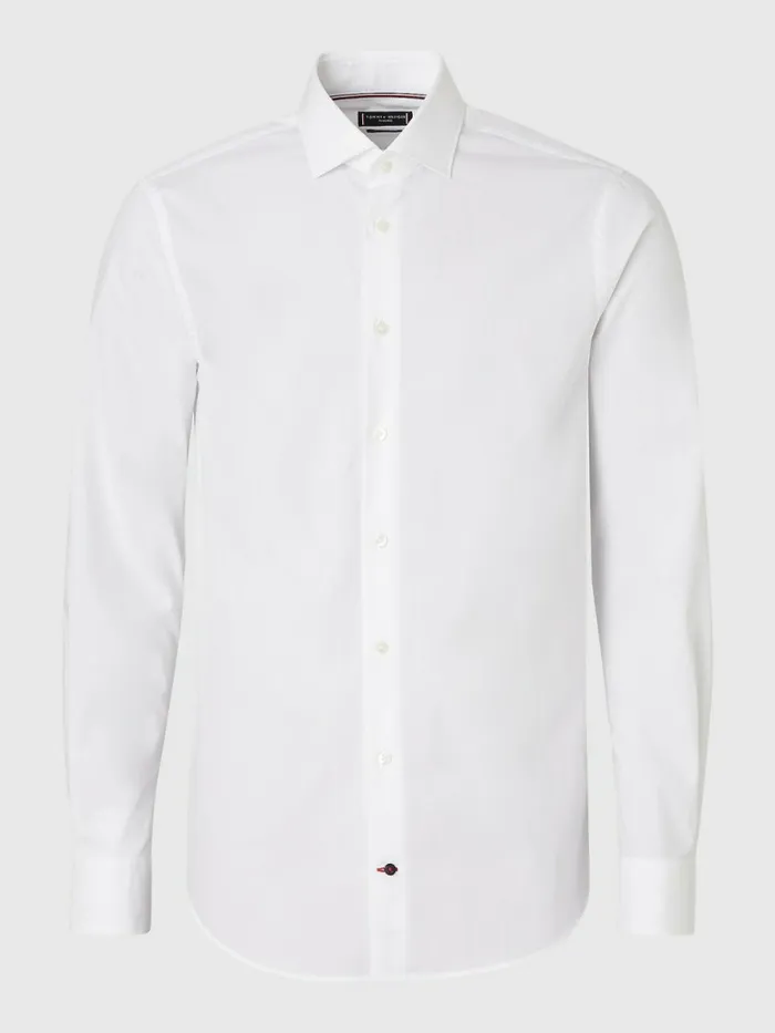 Tommy Hilfiger Slim Fit Stretch Cotton Shirt Mens Essentials
