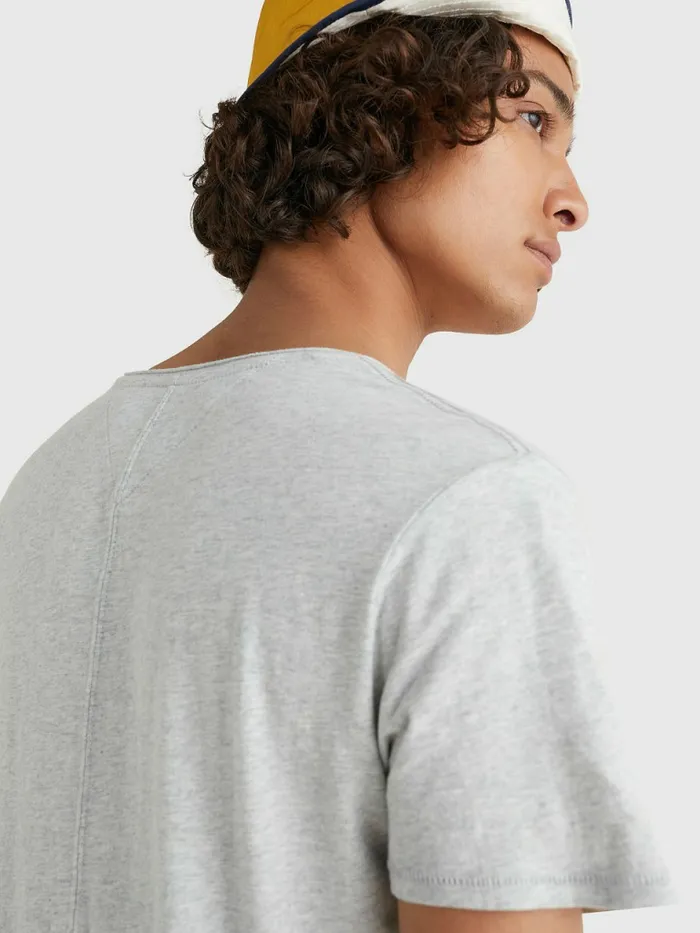 Tommy Hilfiger Slim Fit VNeck TShirt Lt Grey Htr Mens TShirts For Sale