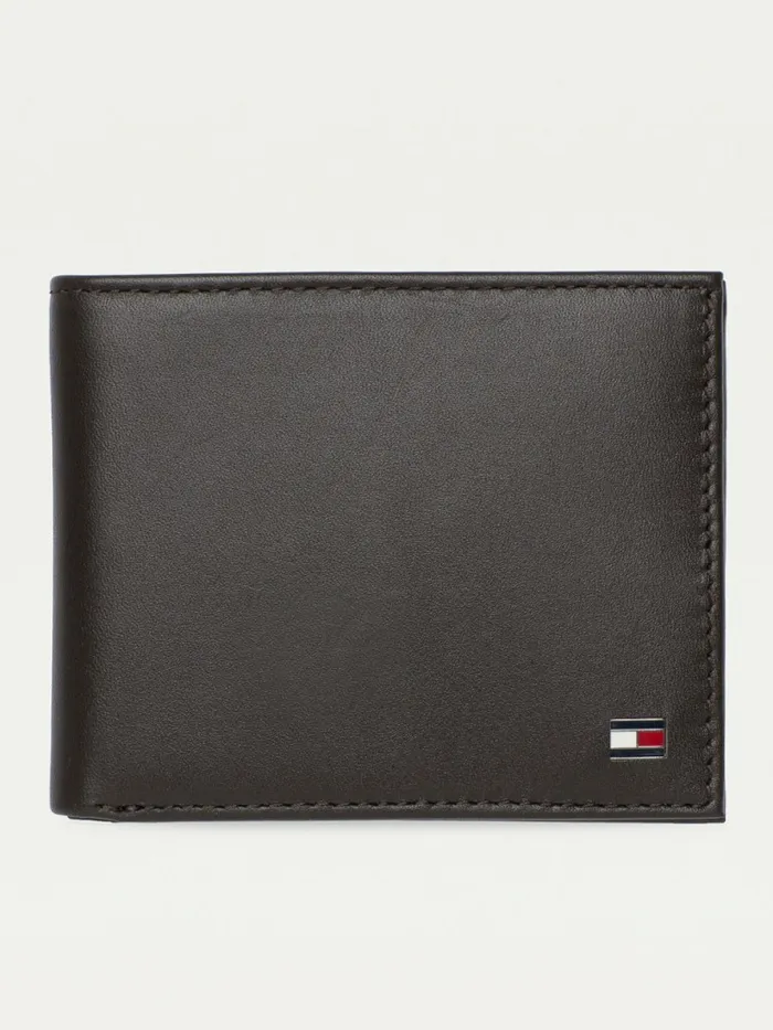Tommy Hilfiger Small Embossed Bifold Wallet Brown Mens Wallets and Card Holders Gift for Friend Tommy Hilfiger Small Embossed Bifold Wallet Brown Mens Wallets and Card Holders Gift for Friend