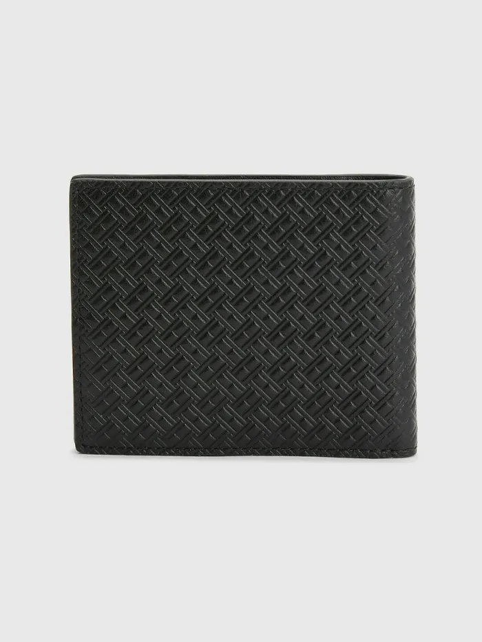 Tommy Hilfiger Small Leather Credit Card Wallet Black Mens Wallets and Card Holders Online