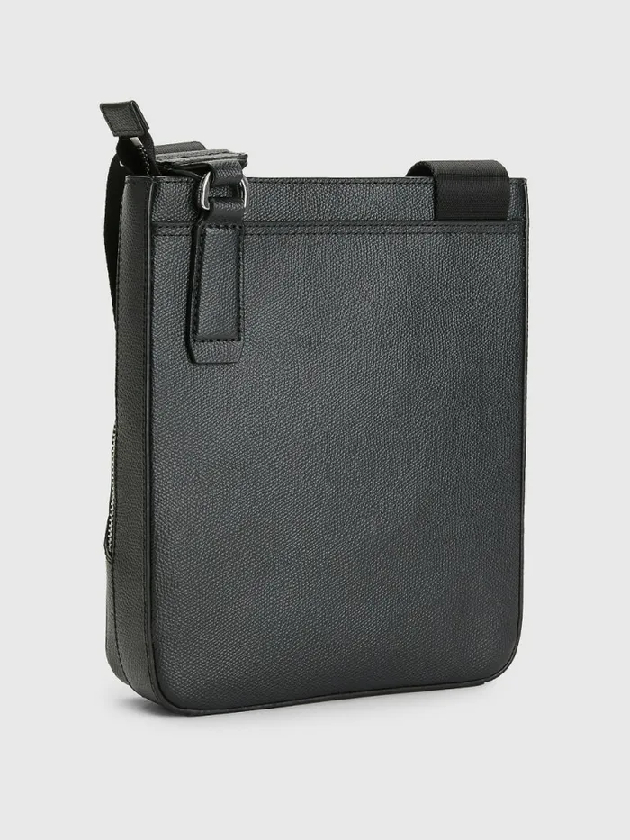Tommy Hilfiger Small Leather Reporter Bag Black Mens Bags On Sale