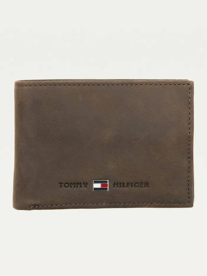 Tommy Hilfiger Small Leather Wallet Brown Mens Wallets and Card Holders Gift Ideas Tommy Hilfiger Small Leather Wallet Brown Mens Wallets and Card Holders Gift Ideas