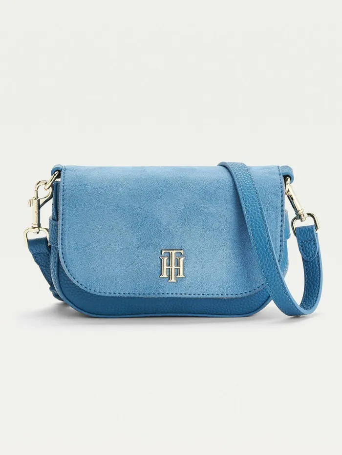 Tommy Hilfiger Small Monogram Crossover Bag Dusty Indigo Womens Bags Fashion