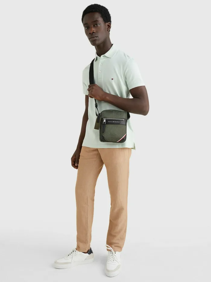 Tommy Hilfiger Small Reporter Bag Army Green Mens Bags On Sale