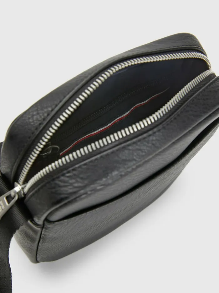 Tommy Hilfiger Small Reporter Bag Black Mens Bags Cheap On Sale