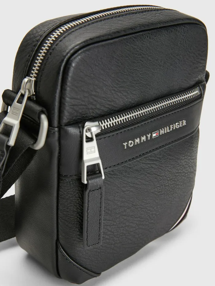 Tommy Hilfiger Small Reporter Bag Black Mens Bags Cheap On Sale