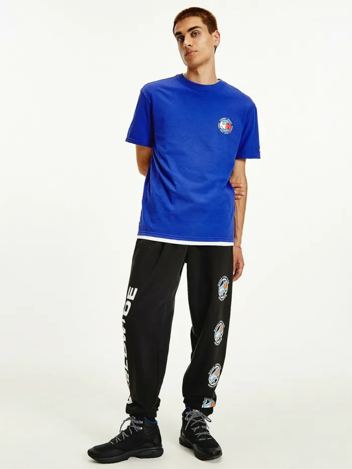 Tommy Hilfiger Smiley Logo TShirt Court Blue Mens TShirts Online