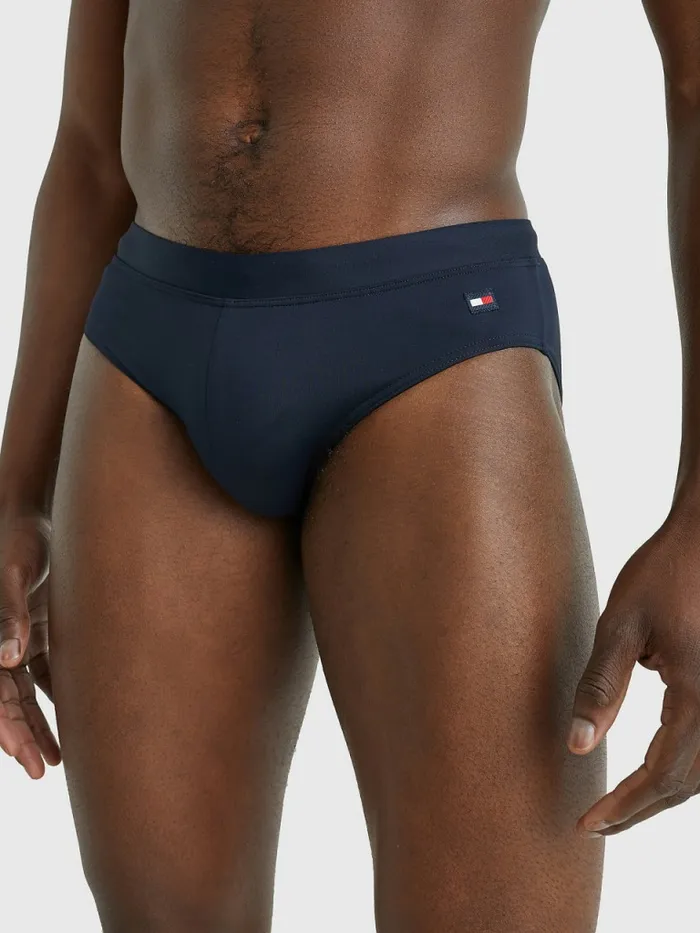 Tommy Hilfiger Solid Colour Swim Briefs Desert Sky Mens Swimwear On Sale