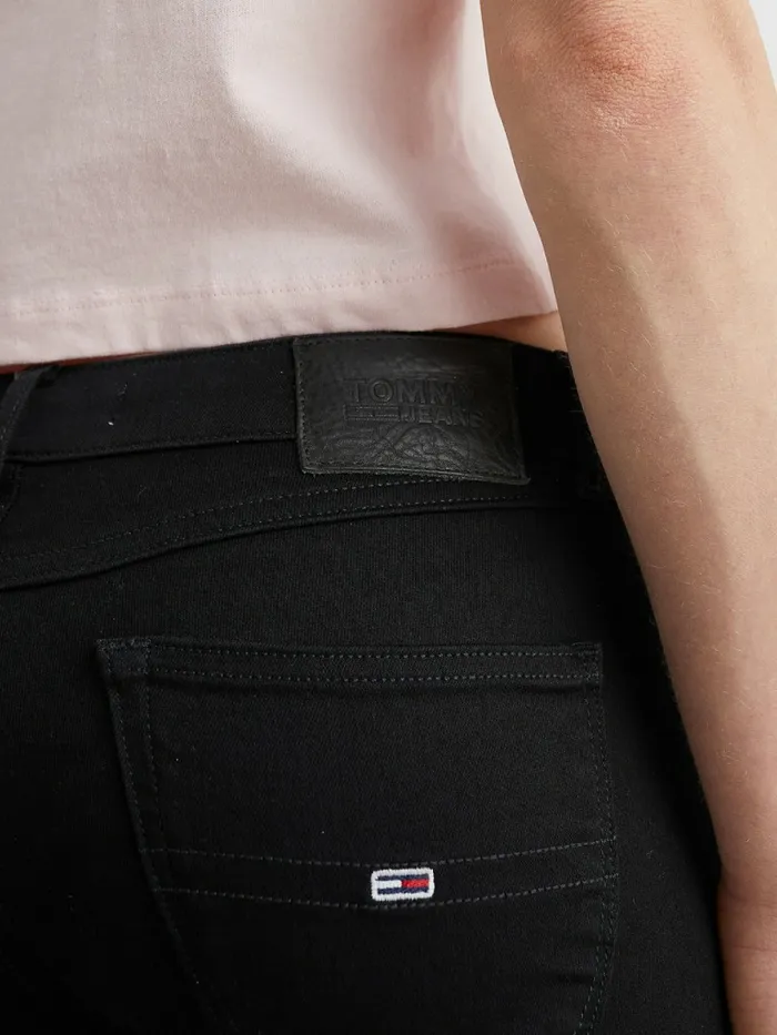 Tommy Hilfiger Sophie Low Rise Skinny Fit Black Jeans Staten Black Stretch Womens Jeans Fashion