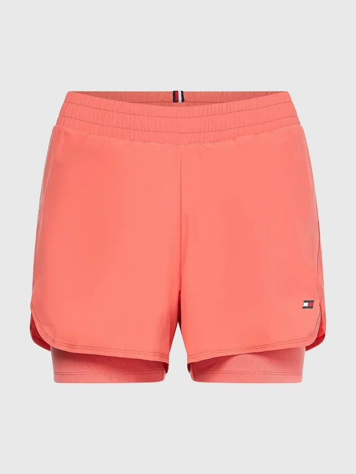 Tommy Hilfiger Sport 2In1 Shorts Crystal Coral Womens Tommy Hilfiger Sport Popular