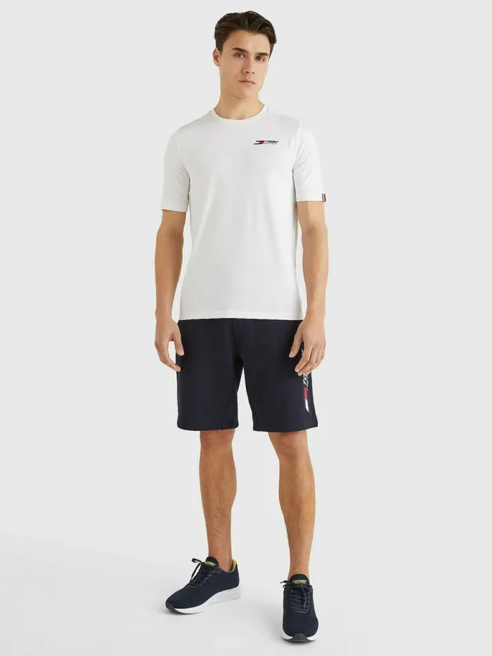 Tommy Hilfiger Sport Essential Logo Training TShirt White Mens Tommy Hilfiger Sport