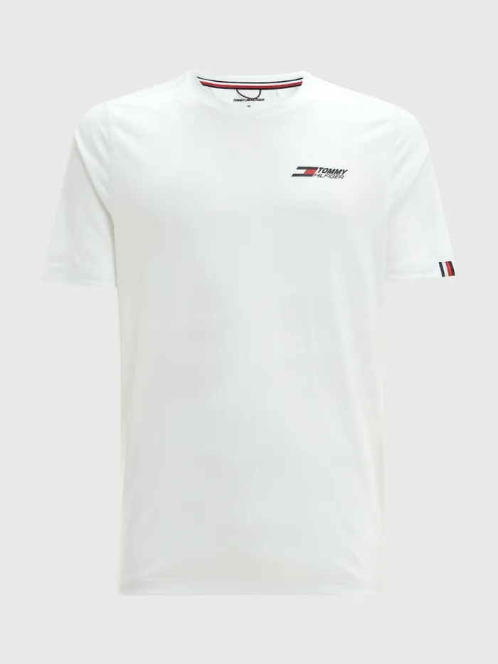 Tommy Hilfiger Sport Essential Logo Training TShirt White Mens Tommy Hilfiger Sport