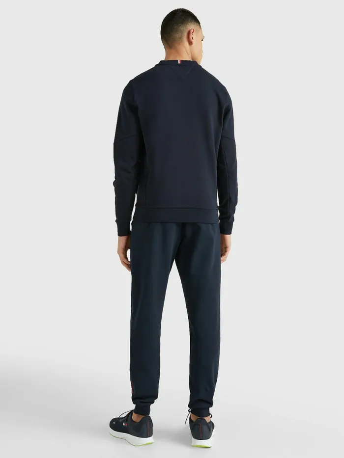 Tommy Hilfiger Sport Essential Organic Cotton Sweatshirt Desert Sky Mens Tommy Hilfiger Sport