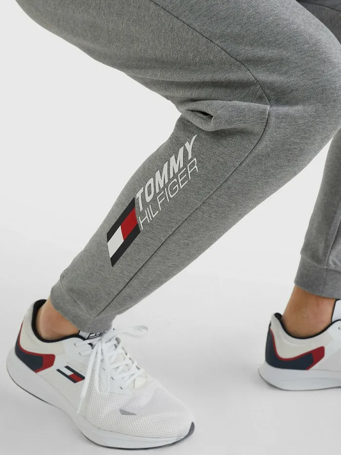 Tommy Hilfiger Sport Essential Th Cool Joggers Medium Grey Heather Mens Tracksuits Gift for Friend