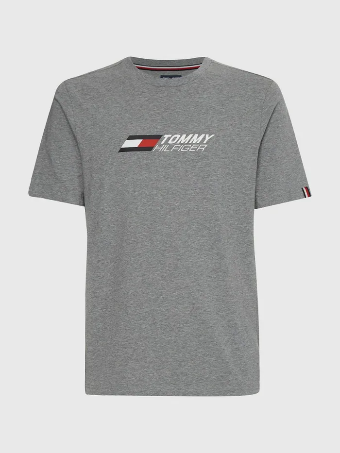 Tommy Hilfiger Sport Essential Th Cool Logo TShirt Medium Grey Heather Mens Tommy Hilfiger Sport