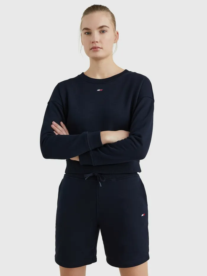 Tommy Hilfiger Sport Flag Relaxed Fit Sweatshirt Desert Sky Womens Sweatshirts and Hoodies Fashion Tommy Hilfiger Sport Flag Relaxed Fit Sweatshirt Desert Sky Womens Sweatshirts and Hoodies Fashion