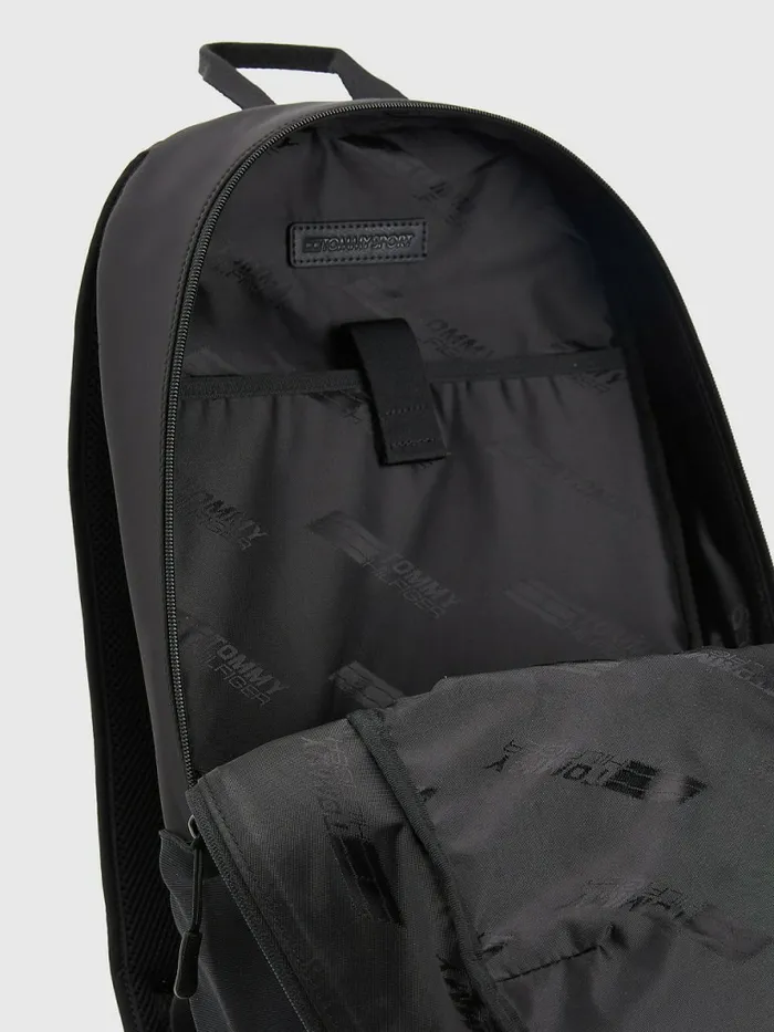 Tommy Hilfiger Sport Logo Backpack Black Mens Bags Gift 4 You