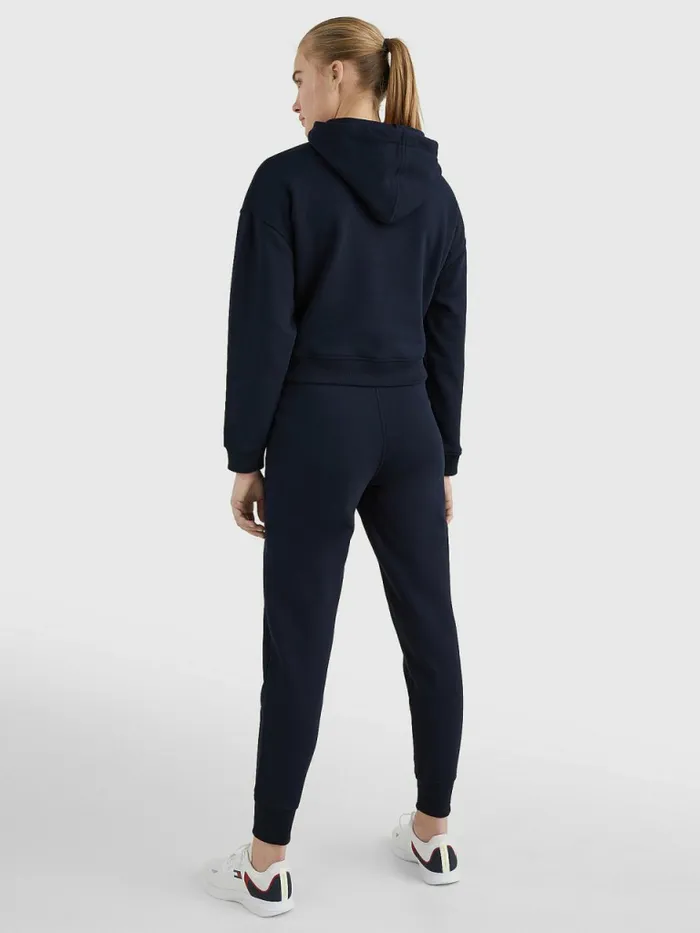 Tommy Hilfiger Sport Logo Relaxed Fit Hoody Desert Sky Womens Sweatshirts and Hoodies On Sale