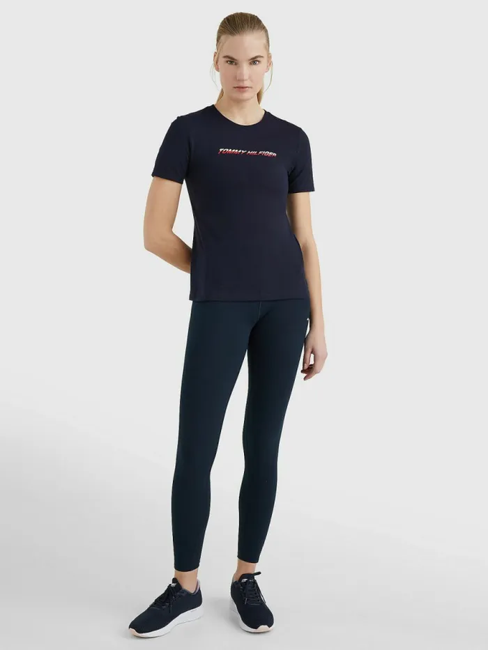 Tommy Hilfiger Sport Logo TShirt Desert Sky Womens TShirts Sale