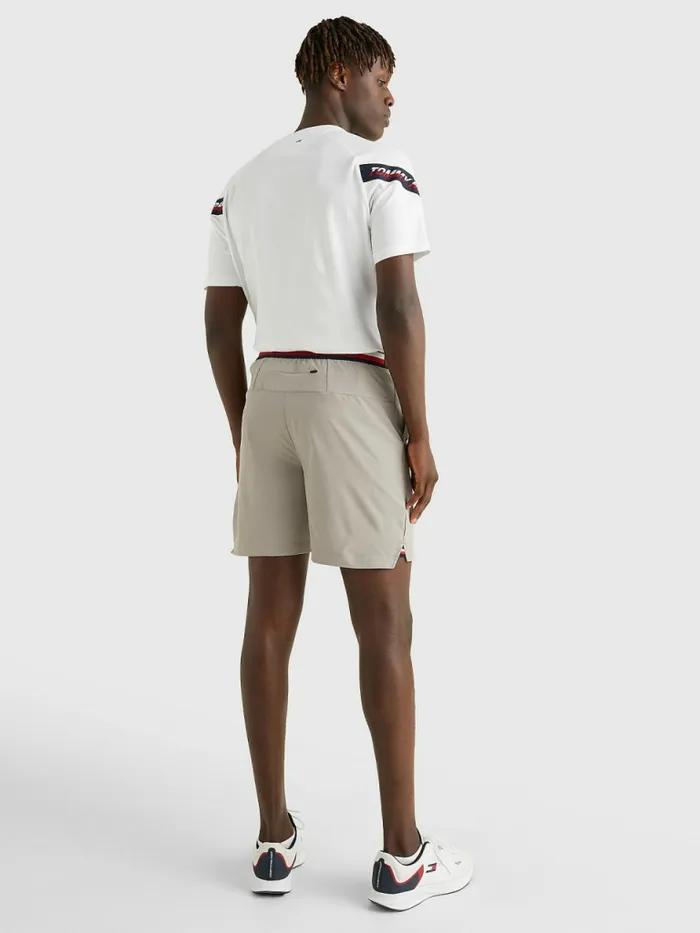 Tommy Hilfiger Sport Moisture Wicking Shorts Rock Grey Mens Shorts For Sale