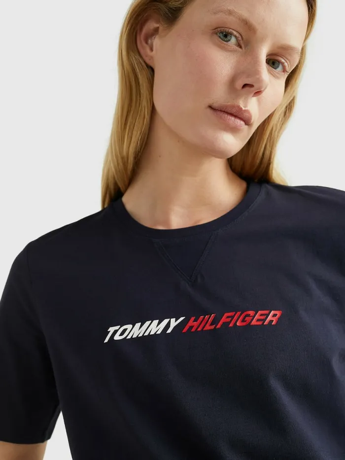 Tommy Hilfiger Sport Moisture Wicking TShirt Desert Sky Womens CoOrds