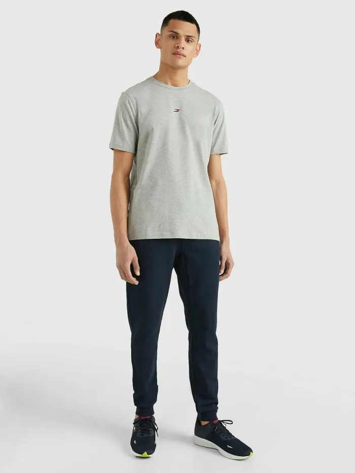 Tommy Hilfiger Sport Organic Cotton Motion Flag TShirt Light Grey Heather Mens TShirts Cheap On Sale