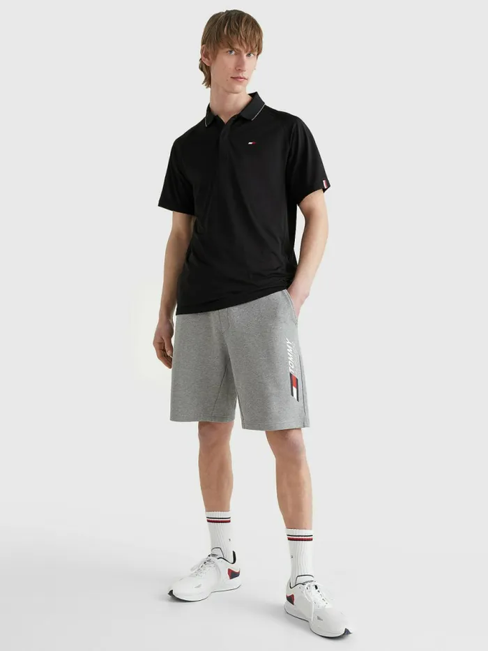 Tommy Hilfiger Sport Performance Polo Black Mens Polo Shirts Gift for Friend