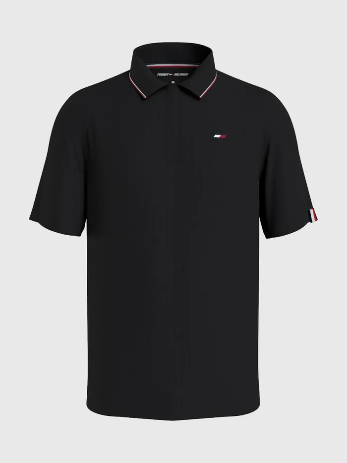 Tommy Hilfiger Sport Performance Polo Black Mens Polo Shirts Gift for Friend